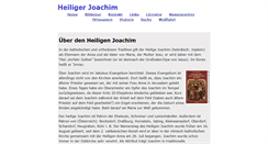 Desktop Screenshot of heiliger-joachim.de